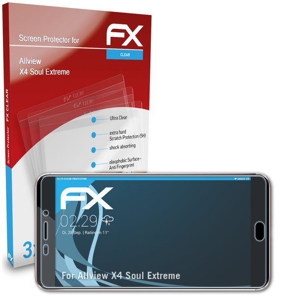 atFoliX FX-Clear Schutzfolie für Allview X4 Soul Extreme