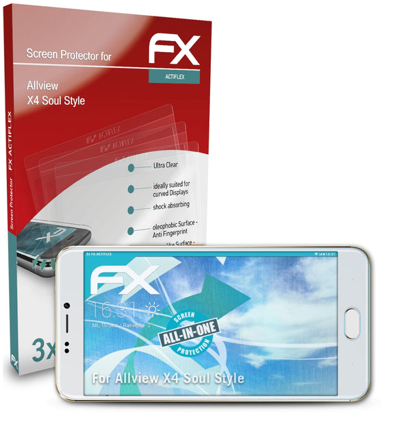 atFoliX FX-ActiFleX Displayschutzfolie für Allview X4 Soul Style