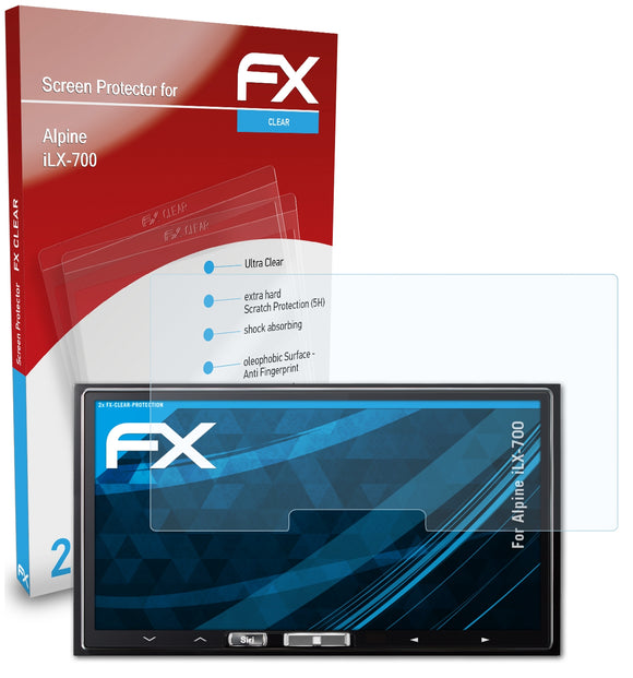 atFoliX FX-Clear Schutzfolie für Alpine iLX-700