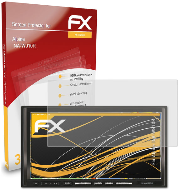 atFoliX FX-Antireflex Displayschutzfolie für Alpine INA-W910R