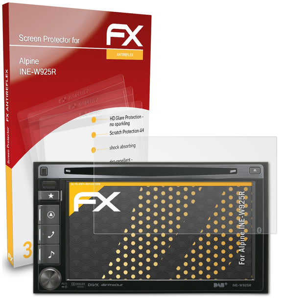 atFoliX FX-Antireflex Displayschutzfolie für Alpine INE-W925R
