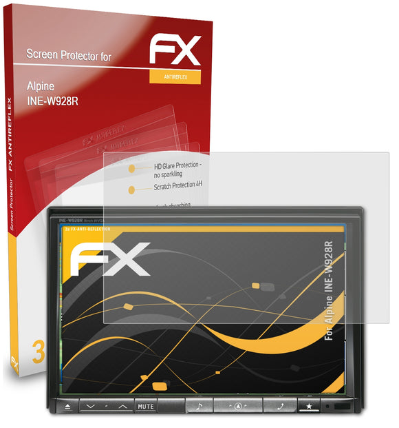 atFoliX FX-Antireflex Displayschutzfolie für Alpine INE-W928R