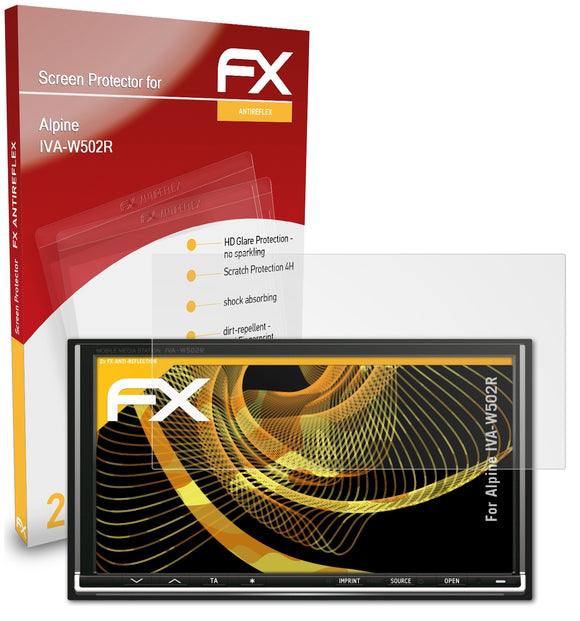 atFoliX FX-Antireflex Displayschutzfolie für Alpine IVA-W502R