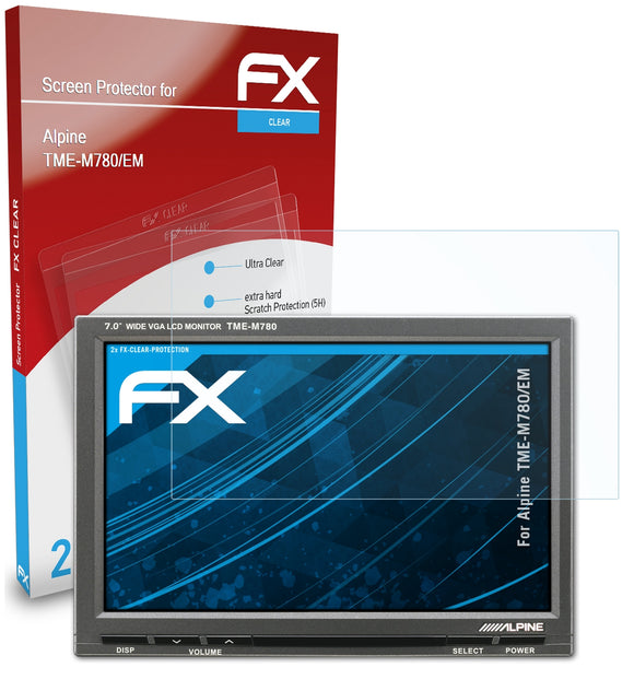 atFoliX FX-Clear Schutzfolie für Alpine TME-M780/EM