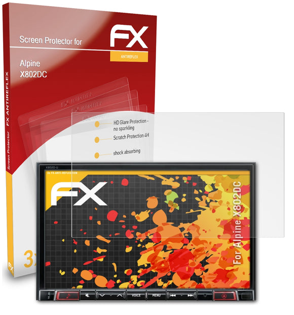 atFoliX FX-Antireflex Displayschutzfolie für Alpine X802DC