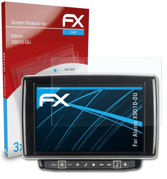 atFoliX FX-Clear Schutzfolie für Alpine X901D-DU