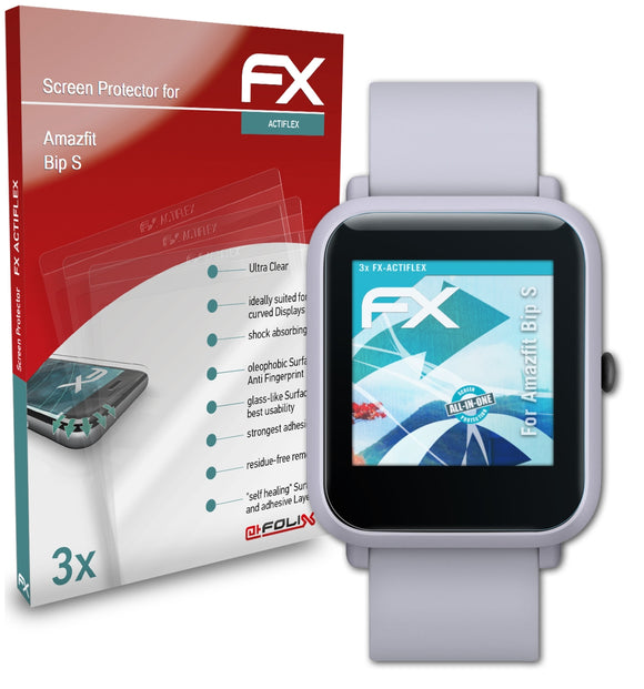 atFoliX FX-ActiFleX Displayschutzfolie für Amazfit Bip S