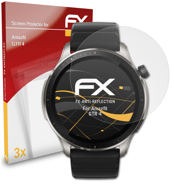 atFoliX FX-Antireflex Displayschutzfolie für Amazfit GTR 4