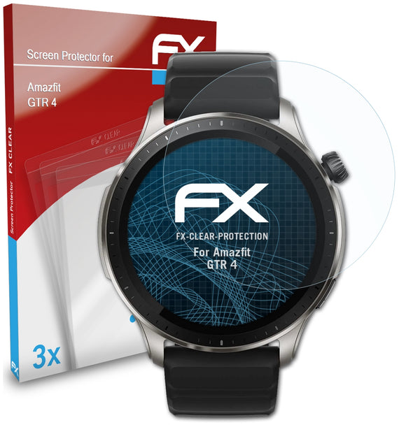 atFoliX FX-Clear Schutzfolie für Amazfit GTR 4