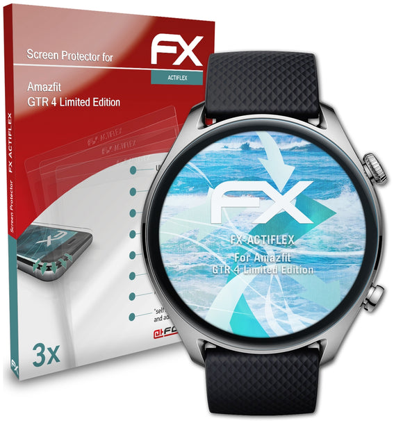 atFoliX FX-ActiFleX Displayschutzfolie für Amazfit GTR 4 Limited Edition