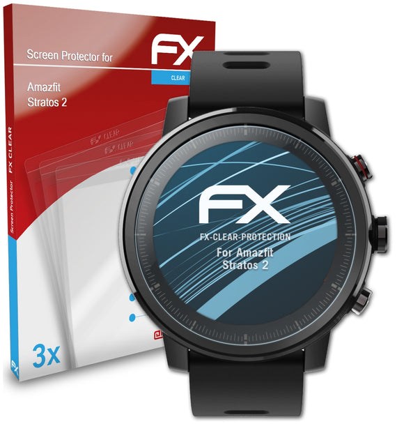 atFoliX FX-Clear Schutzfolie für Amazfit Stratos 2