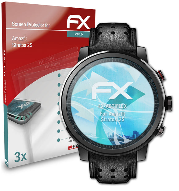 atFoliX FX-ActiFleX Displayschutzfolie für Amazfit Stratos 2S
