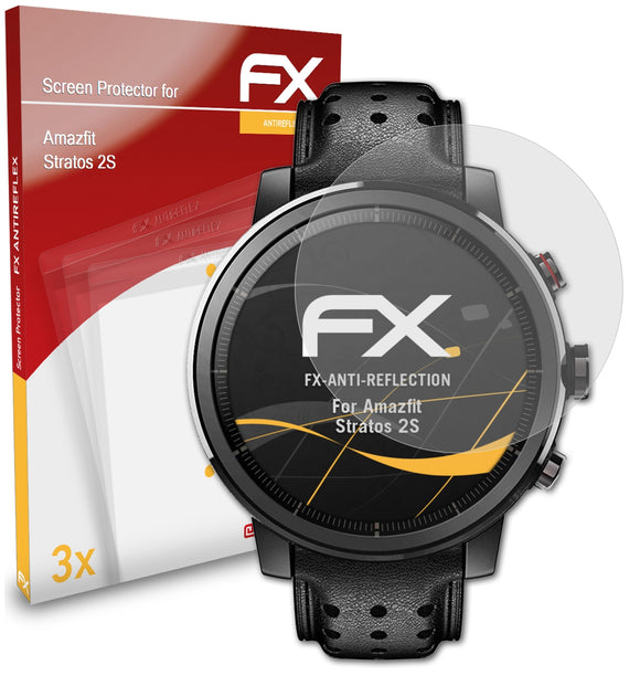 atFoliX FX-Antireflex Displayschutzfolie für Amazfit Stratos 2S