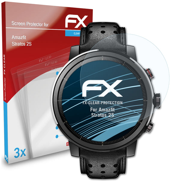 atFoliX FX-Clear Schutzfolie für Amazfit Stratos 2S