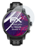 Glasfolie atFoliX kompatibel mit Amazfit Stratos +, 9H Hybrid-Glass FX