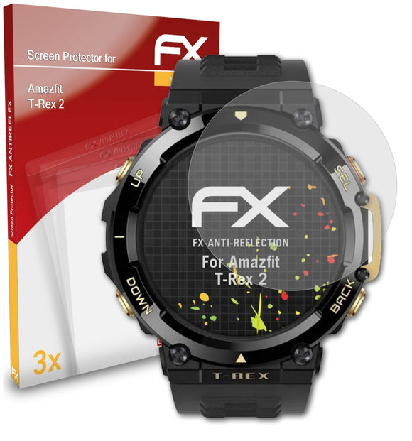 atFoliX FX-Antireflex Displayschutzfolie für Amazfit T-Rex 2