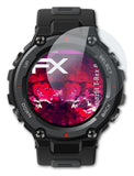 Glasfolie atFoliX kompatibel mit Amazfit T-Rex Pro, 9H Hybrid-Glass FX