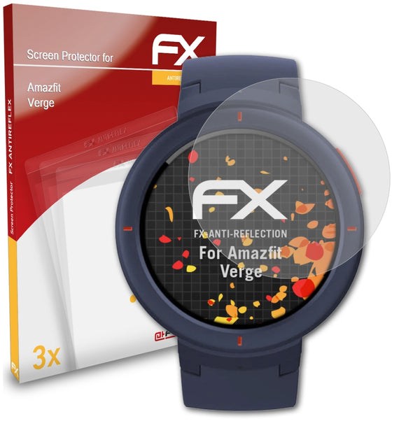 atFoliX FX-Antireflex Displayschutzfolie für Amazfit Verge