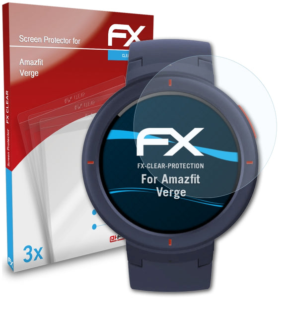 atFoliX FX-Clear Schutzfolie für Amazfit Verge