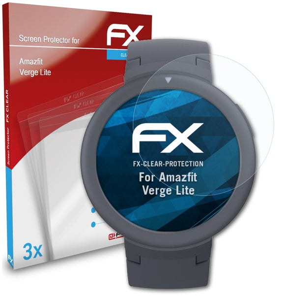 atFoliX FX-Clear Schutzfolie für Amazfit Verge Lite