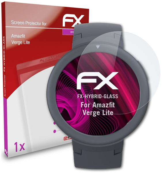 atFoliX FX-Hybrid-Glass Panzerglasfolie für Amazfit Verge Lite
