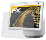 Panzerfolie atFoliX kompatibel mit Amazon Echo Show 10, entspiegelnde und stoßdämpfende FX (3X)