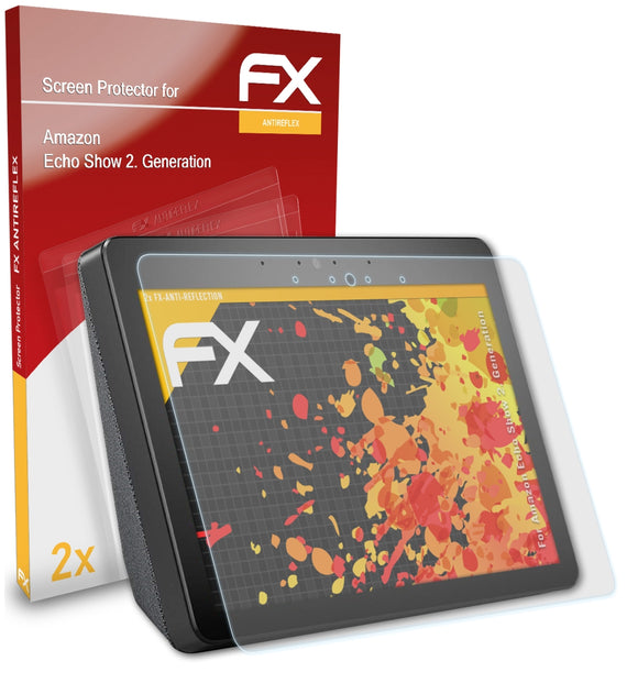 atFoliX FX-Antireflex Displayschutzfolie für Amazon Echo Show (2. Generation)