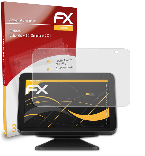 atFoliX FX-Antireflex Displayschutzfolie für Amazon Echo Show 8 (2. Generation 2021)