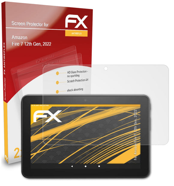 atFoliX FX-Antireflex Displayschutzfolie für Amazon Fire 7 (12th Gen, 2022)