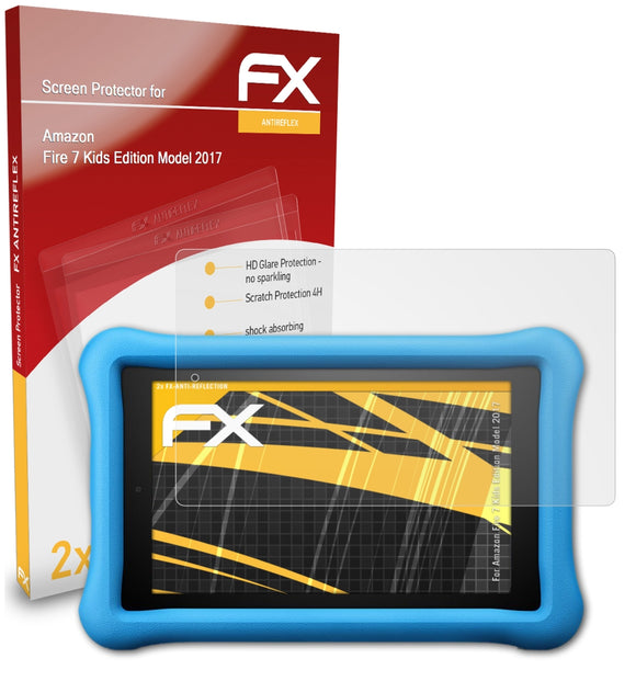 atFoliX FX-Antireflex Displayschutzfolie für Amazon Fire 7 Kids Edition (Model 2017)