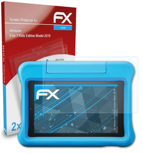 atFoliX FX-Clear Schutzfolie für Amazon Fire 7 Kids Edition (Model 2019)