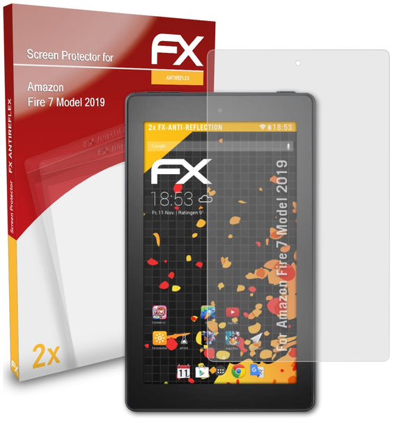 atFoliX FX-Antireflex Displayschutzfolie für Amazon Fire 7 (Model 2019)