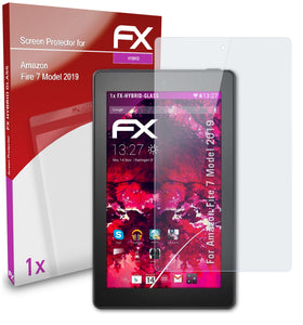 atFoliX FX-Hybrid-Glass Panzerglasfolie für Amazon Fire 7 (Model 2019)