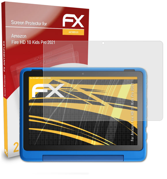 atFoliX FX-Antireflex Displayschutzfolie für Amazon Fire HD 10 Kids Pro (2021)