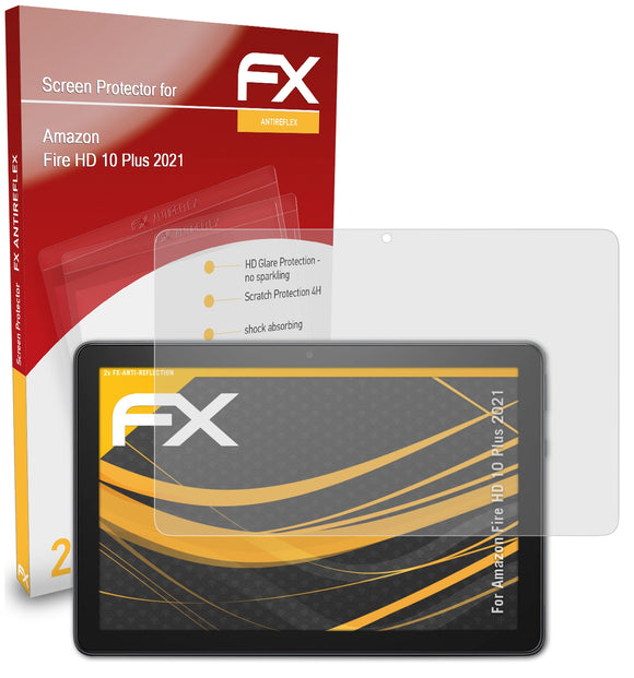 atFoliX FX-Antireflex Displayschutzfolie für Amazon Fire HD 10 Plus (2021)