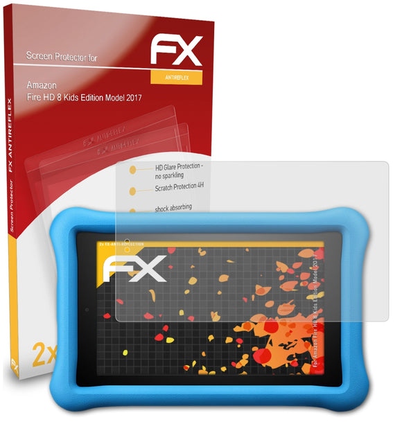 atFoliX FX-Antireflex Displayschutzfolie für Amazon Fire HD 8 Kids Edition (Model 2017)