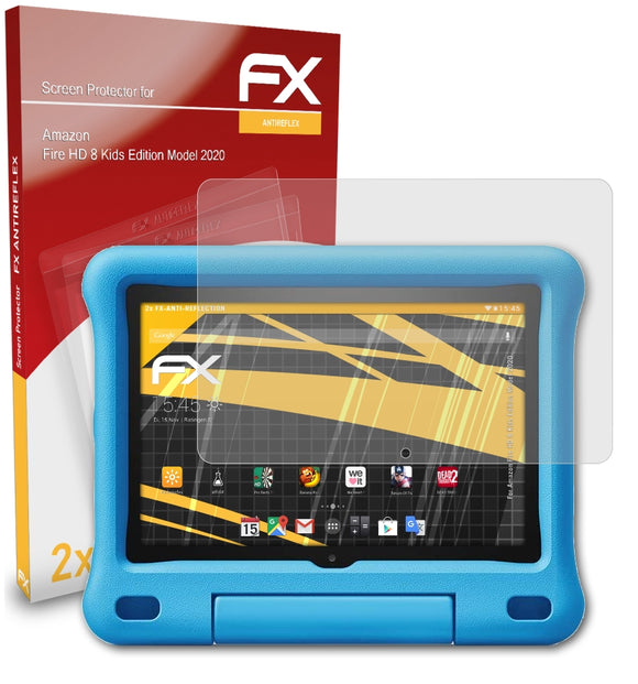 atFoliX FX-Antireflex Displayschutzfolie für Amazon Fire HD 8 Kids Edition (Model 2020)