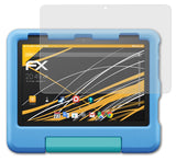 Panzerfolie atFoliX kompatibel mit Amazon Fire HD 8 Kids Model 2022, entspiegelnde und stoßdämpfende FX (2X)