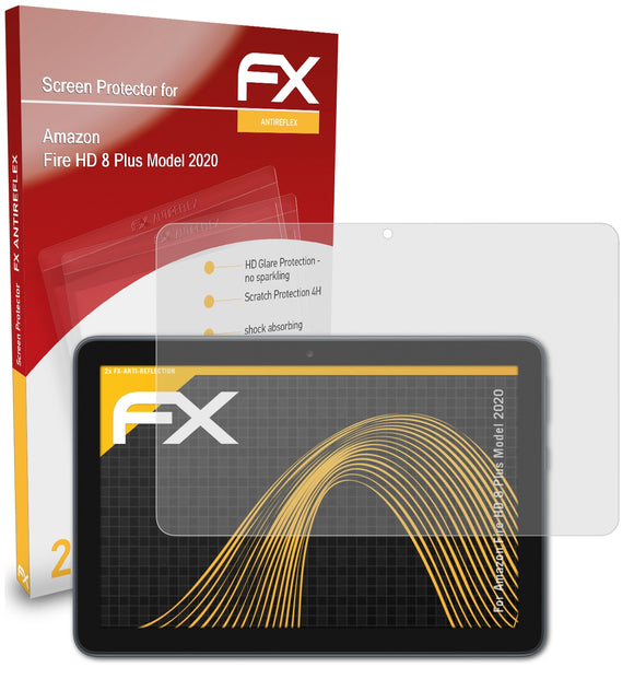 atFoliX FX-Antireflex Displayschutzfolie für Amazon Fire HD 8 Plus (Model 2020)