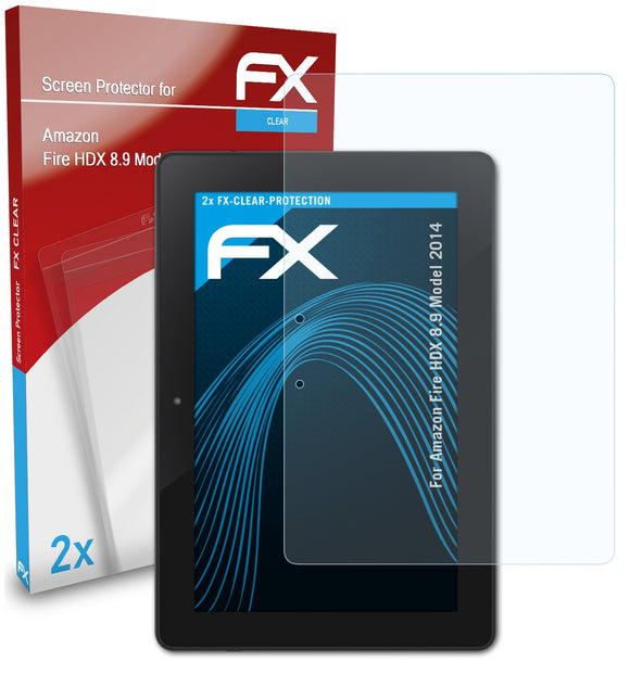 atFoliX FX-Clear Schutzfolie für Amazon Fire HDX 8.9 (Model 2014)