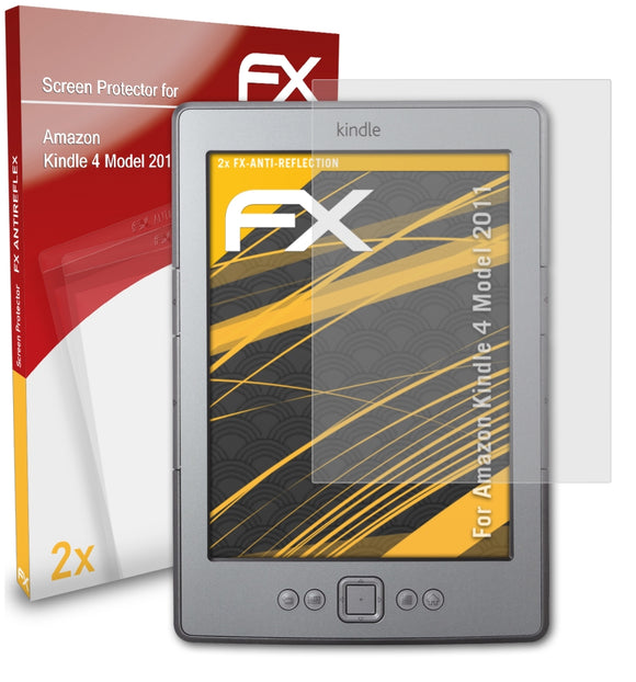 atFoliX FX-Antireflex Displayschutzfolie für Amazon Kindle 4 (Model 2011)