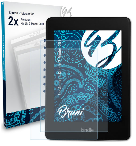 Bruni Basics-Clear Displayschutzfolie für Amazon Kindle 7 (Model 2014)