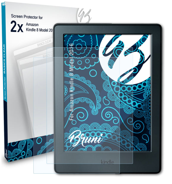 Bruni Basics-Clear Displayschutzfolie für Amazon Kindle 8 (Model 2016)