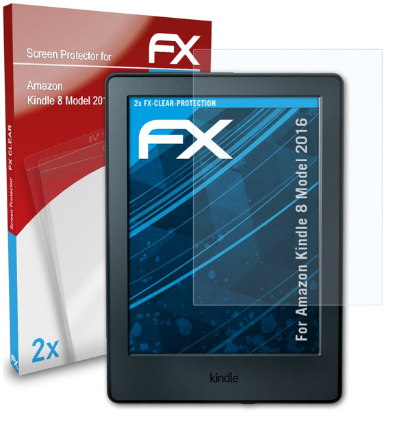 atFoliX FX-Clear Schutzfolie für Amazon Kindle 8 (Model 2016)