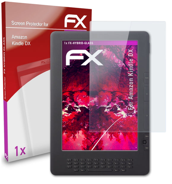 atFoliX FX-Hybrid-Glass Panzerglasfolie für Amazon Kindle DX