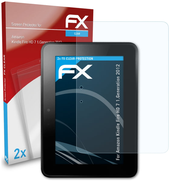 atFoliX FX-Clear Schutzfolie für Amazon Kindle Fire HD 7 (1.Generation 2012)