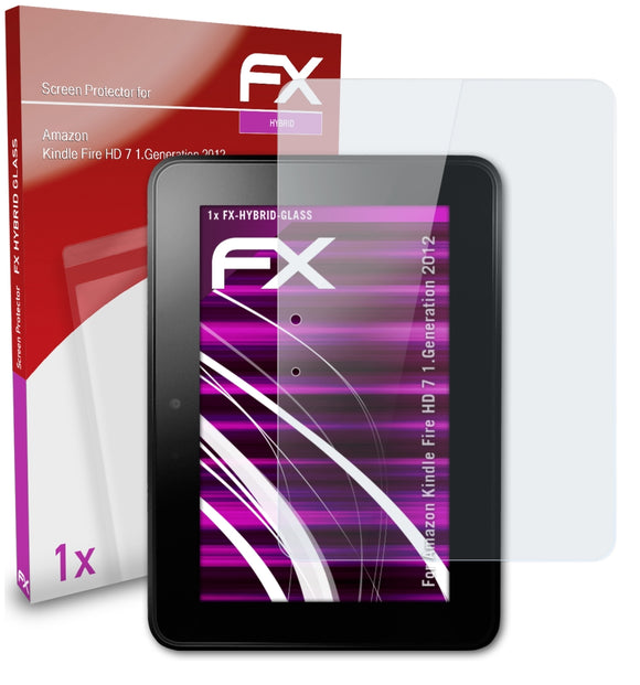 atFoliX FX-Hybrid-Glass Panzerglasfolie für Amazon Kindle Fire HD 7 (1.Generation 2012)