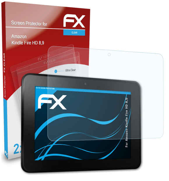 atFoliX FX-Clear Schutzfolie für Amazon Kindle Fire HD 8,9