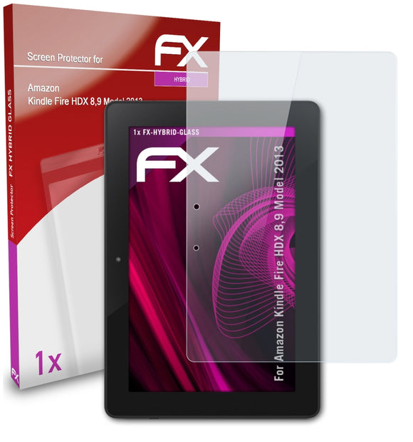 atFoliX FX-Hybrid-Glass Panzerglasfolie für Amazon Kindle Fire HDX 8,9 (Model 2013)