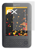 Panzerfolie atFoliX kompatibel mit Amazon Kindle Keyboard (WiFi & 3G), entspiegelnde und stoßdämpfende FX (2X)